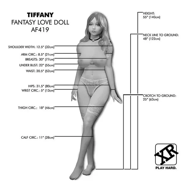 Tiffany Life Size Realistic Sex Doll by XR