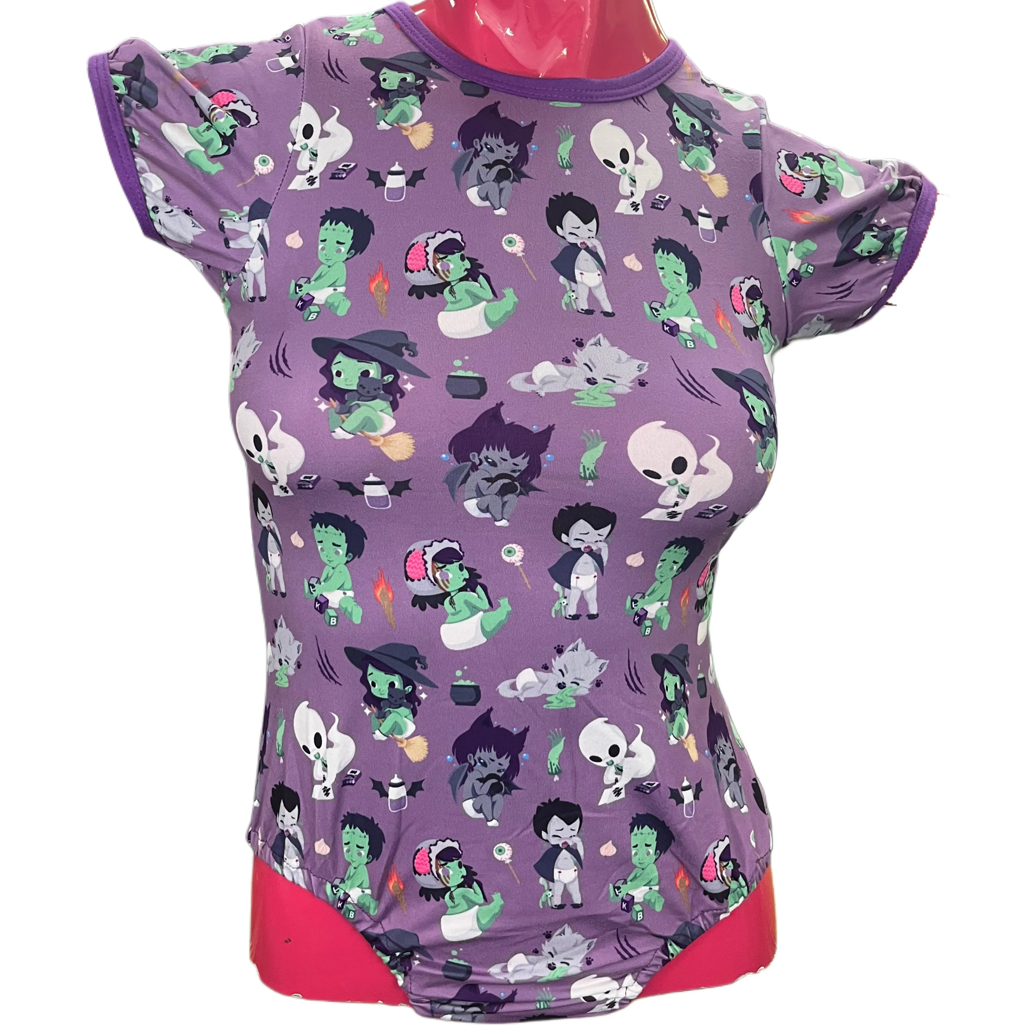 Tiny Terrors Purple Bodysuit