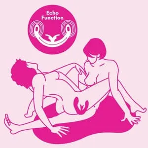 Together - Female Intimacy Vibe Double Dildo (Pink)