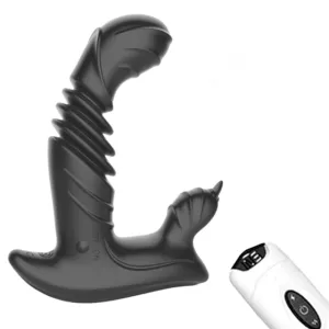 Tongue Licking Telescopic Prostate Massage Remote Control Anal Plug Vibrator