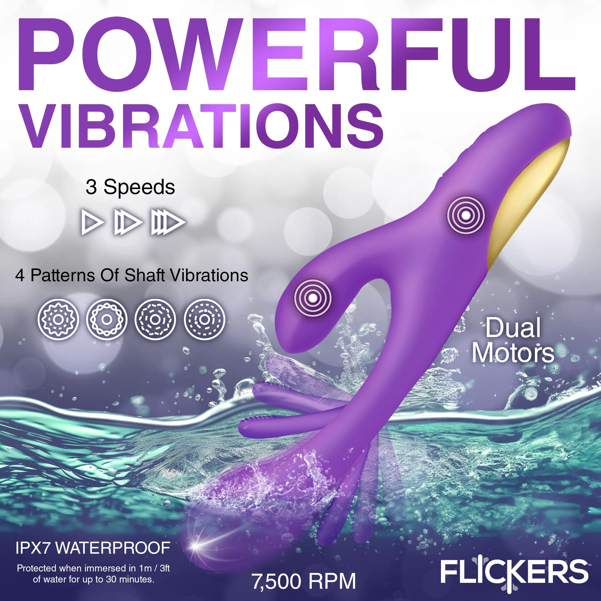 Tri Flick Rabbit Vibrator