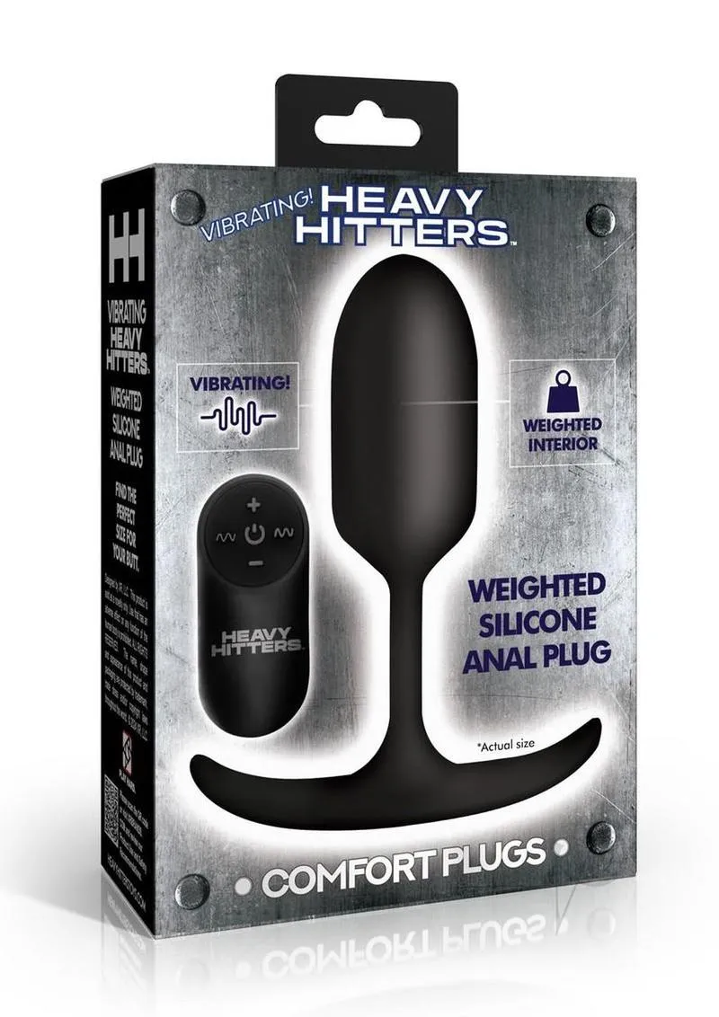 Vibrating Weight Silicone Plug Blk
