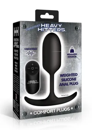 Vibrating Weight Silicone Plug Blk