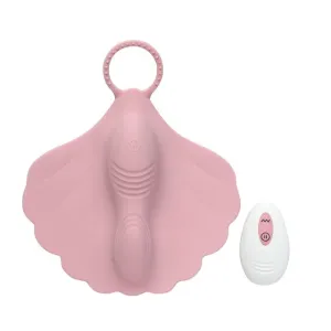 Vibrator cupluri INTY TOYS CORAL. stimulator clitoris și masturbator. control prin telecomandă. 10 funcții de vibrații ultra-puternice. roz