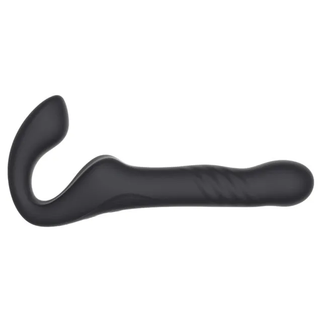 Vibrator dublu MINA Surge Remote. strap-on fără ham. control prin telecomandă. 3 funcții de penetrare automată. 23.8 cm. negru