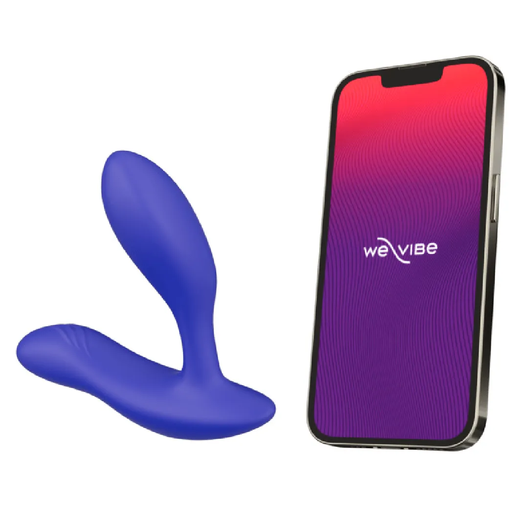 We-Vibe Vector  App Controlled Adjustable Prostate Massager - Blue