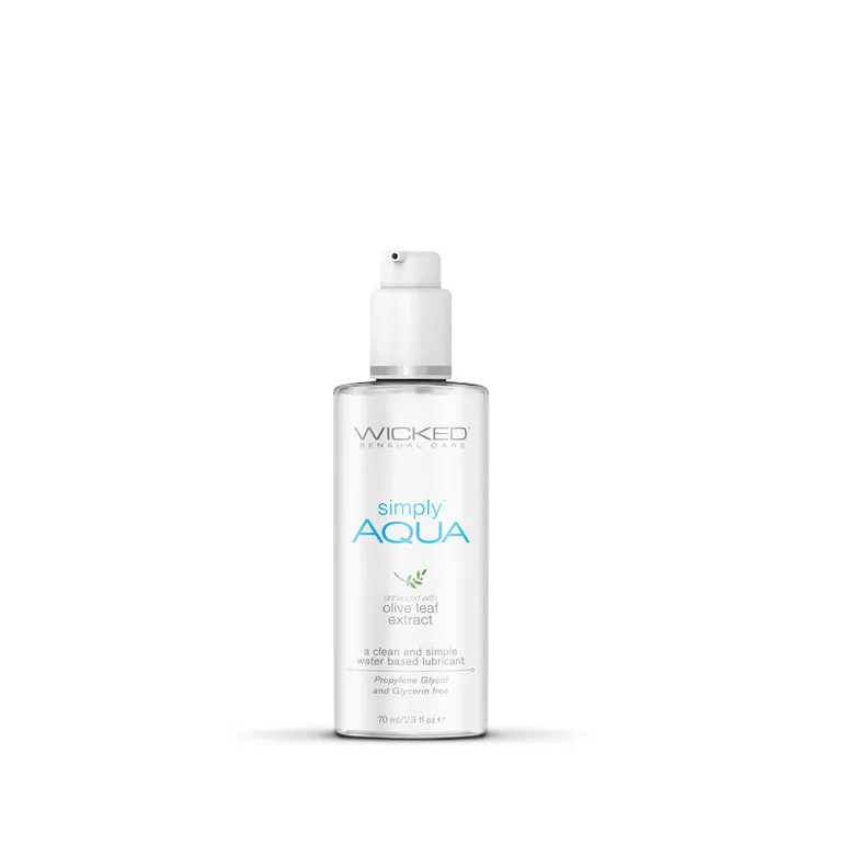 Wicked Simply Aqua Water Based Lubricant 2.3 oz