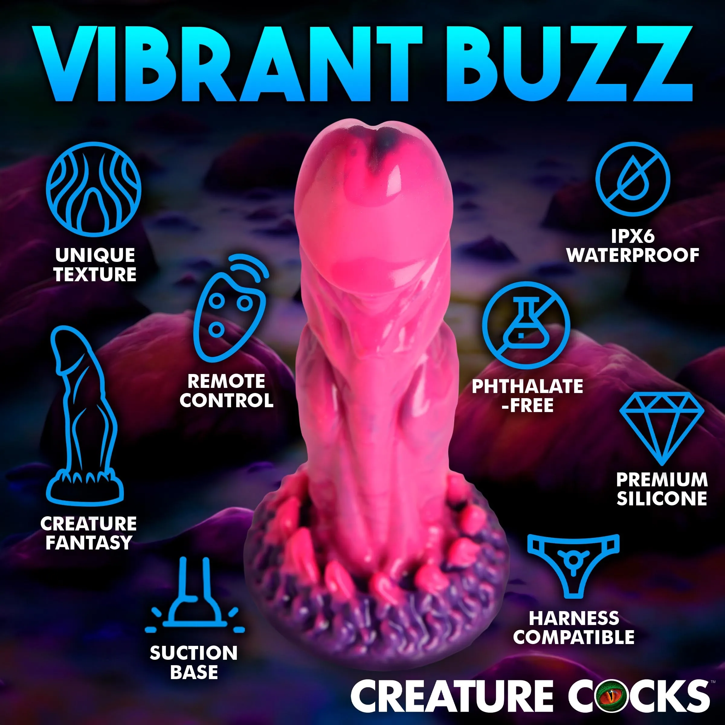 Xenox Vibrating Dildo w/ Remote