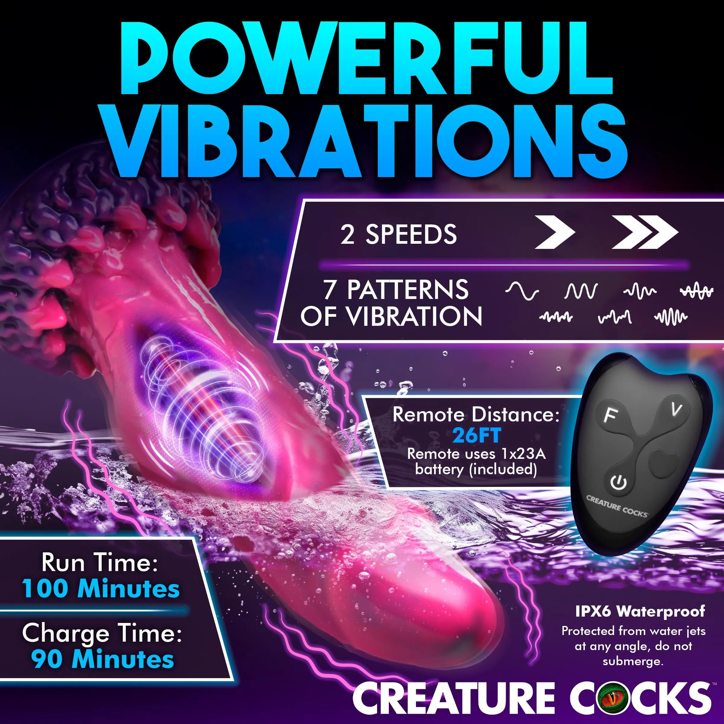 Xenox Vibrating Dildo w/ Remote