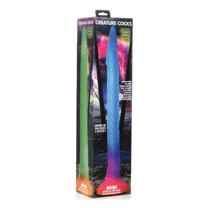 XR - Creature Cocks Glow in the Dark Makara Silicone Snake Dildo 18 (Multi Colour)