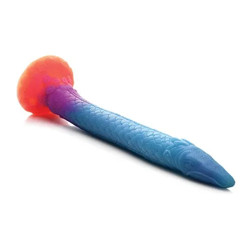 XR - Creature Cocks Glow in the Dark Makara Silicone Snake Dildo 18 (Multi Colour)