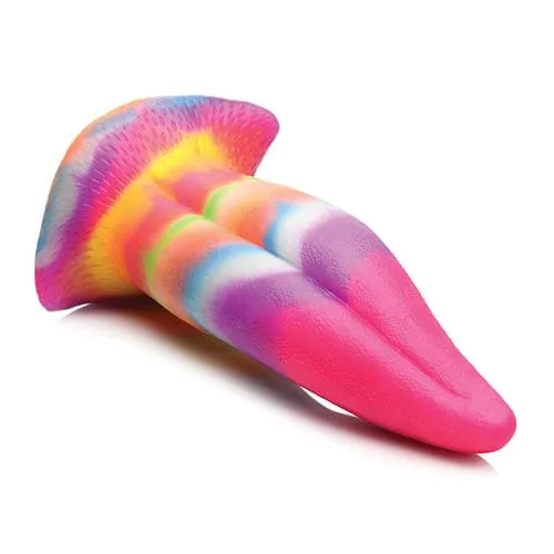 XR - Creature Cocks Glow in the Dark Unicorn Kiss Silicone Tongue Dildo 8.4 (Rainbow)
