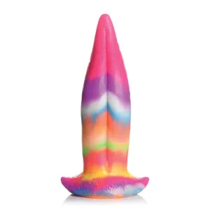 XR - Creature Cocks Glow in the Dark Unicorn Kiss Silicone Tongue Dildo 8.4 (Rainbow)