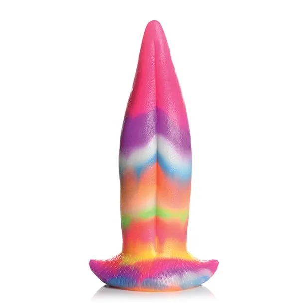 XR - Creature Cocks Glow in the Dark Unicorn Kiss Silicone Tongue Dildo 8.4 (Rainbow)