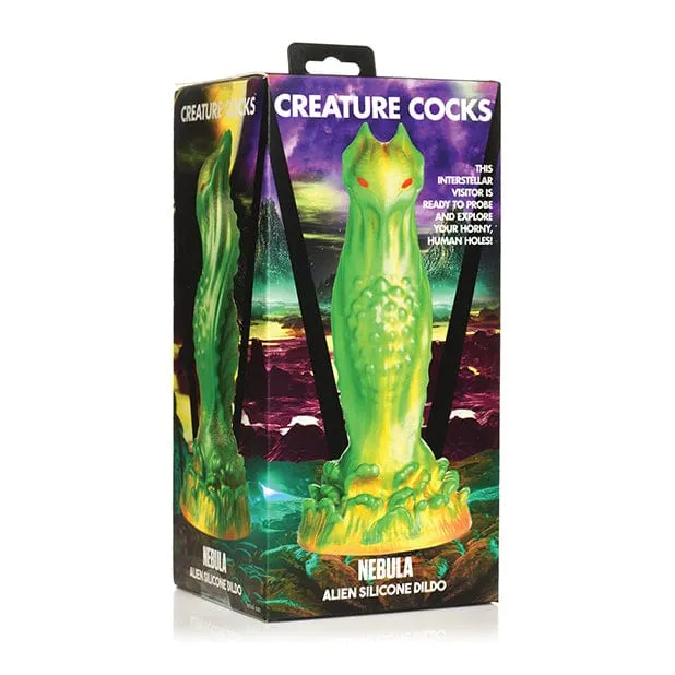 XR - Creature Cocks Nebula Alien Silicone Dildo 7.6 (Green)