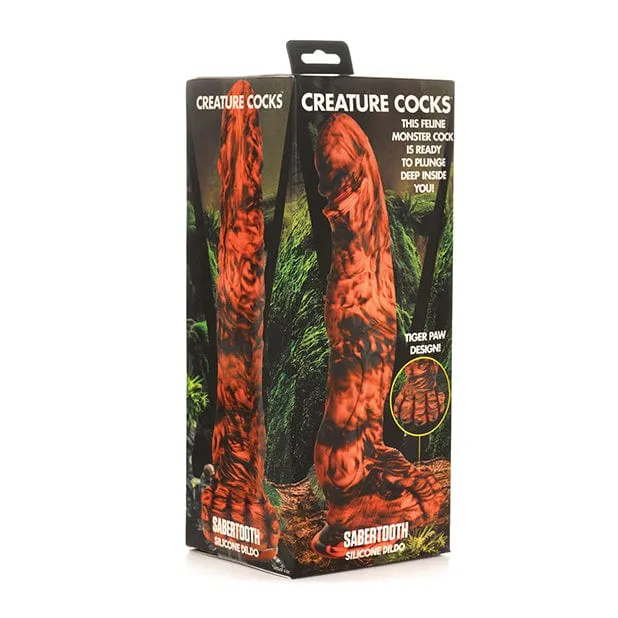 XR - Creature Cocks Sabertooth Silicone Dildo 11.2 (Orange)
