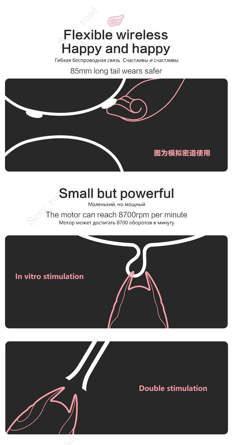 ZALO  G-Spot Clitoris Stimulation Vibrator Body Sensing Remote Control Vaginal Silicone
