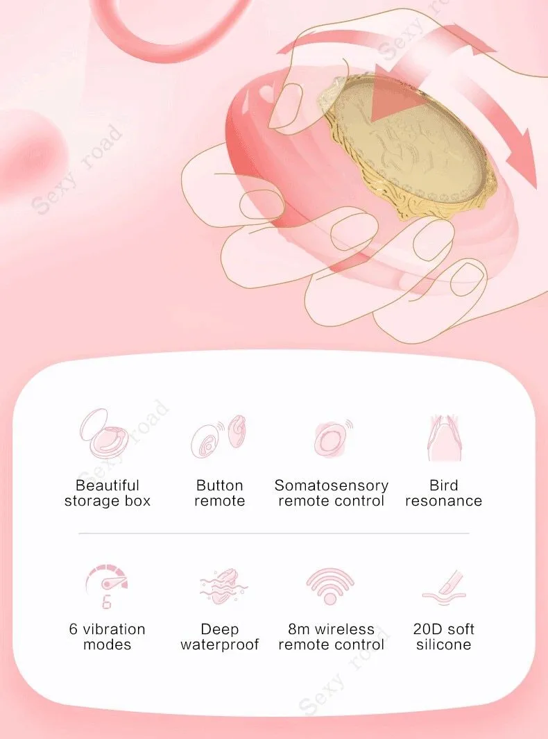 ZALO  G-Spot Clitoris Stimulation Vibrator Body Sensing Remote Control Vaginal Silicone