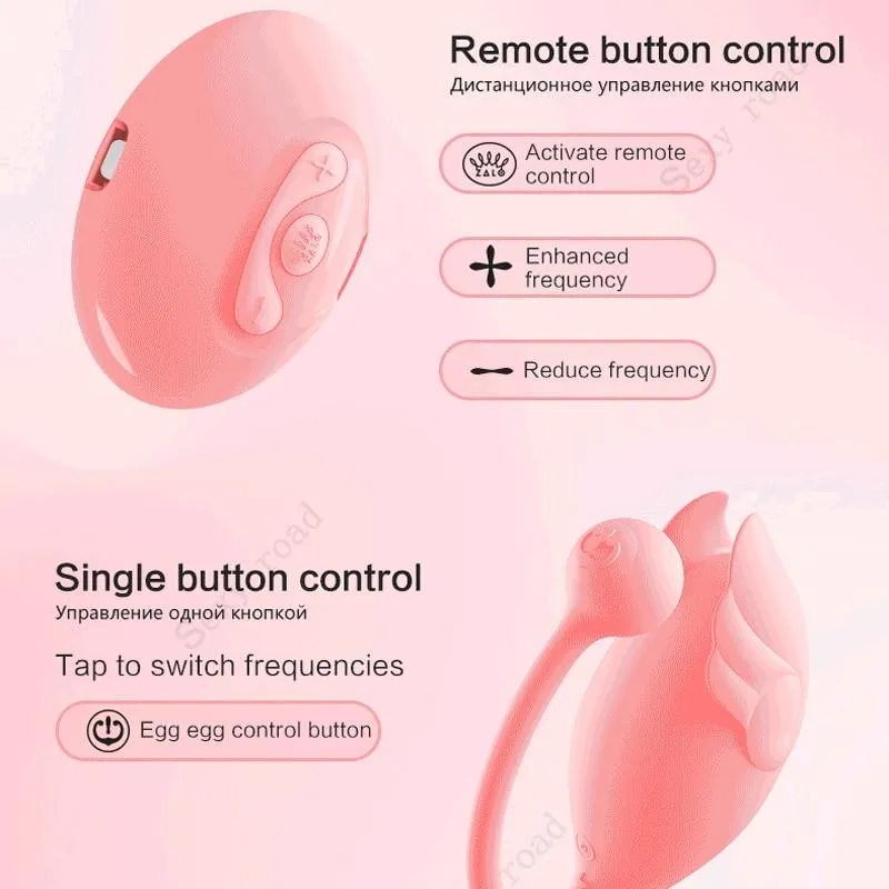 ZALO  G-Spot Clitoris Stimulation Vibrator Body Sensing Remote Control Vaginal Silicone